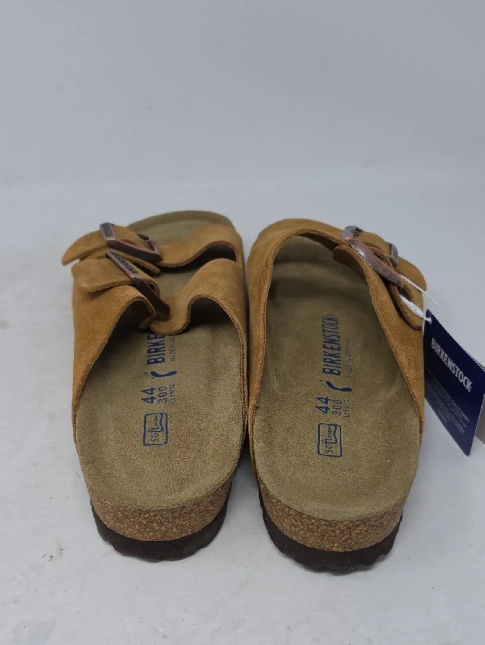 Birkenstock Arizona Soft Footbed Suede Leather Sandals - Mink Size 44=11